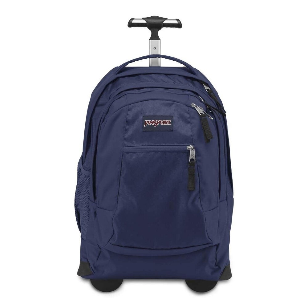 JanSport Driver 8 Rolling Backpack Navy Wheeled Travel Bag 15" Laptop Sleeve OS